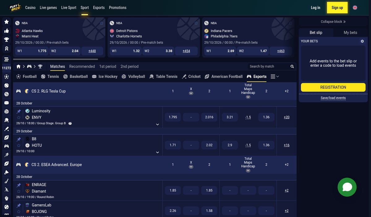 Playbaze live casino with blackjack and baccarat dealer tables