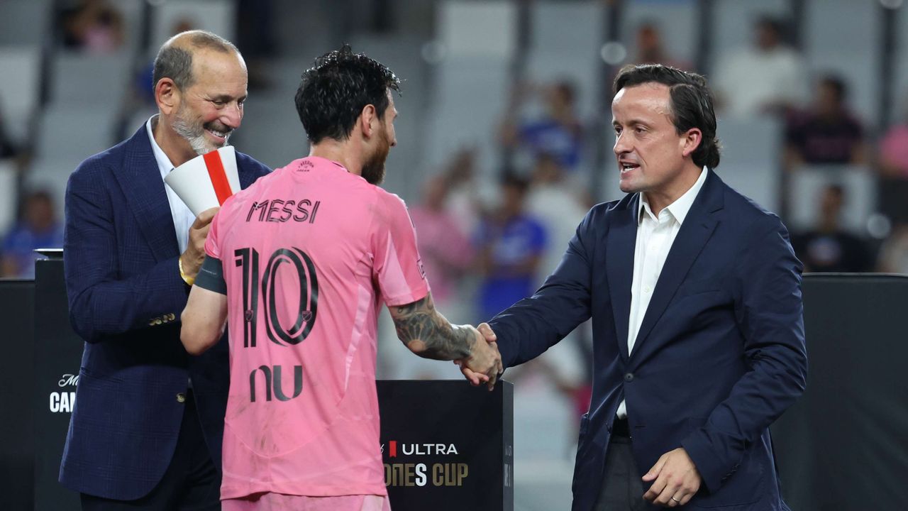 Lionel Messi engages in pointed exchange with MLS commissioner Don Garber after Inter Miami's Campeones Cup triumph