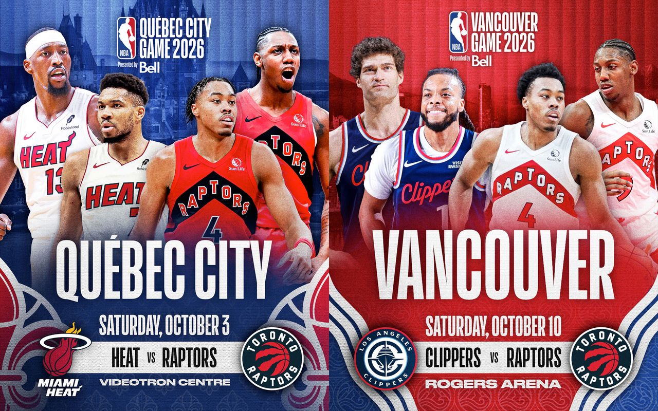 Raptors open preseason against revamped Heat in Quebec City