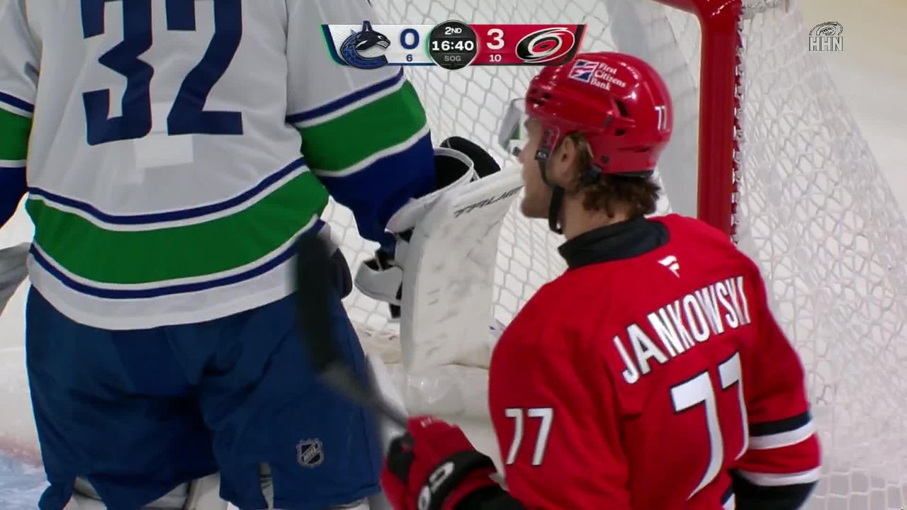Stankoven's natural hat trick powers Hurricanes past Canucks