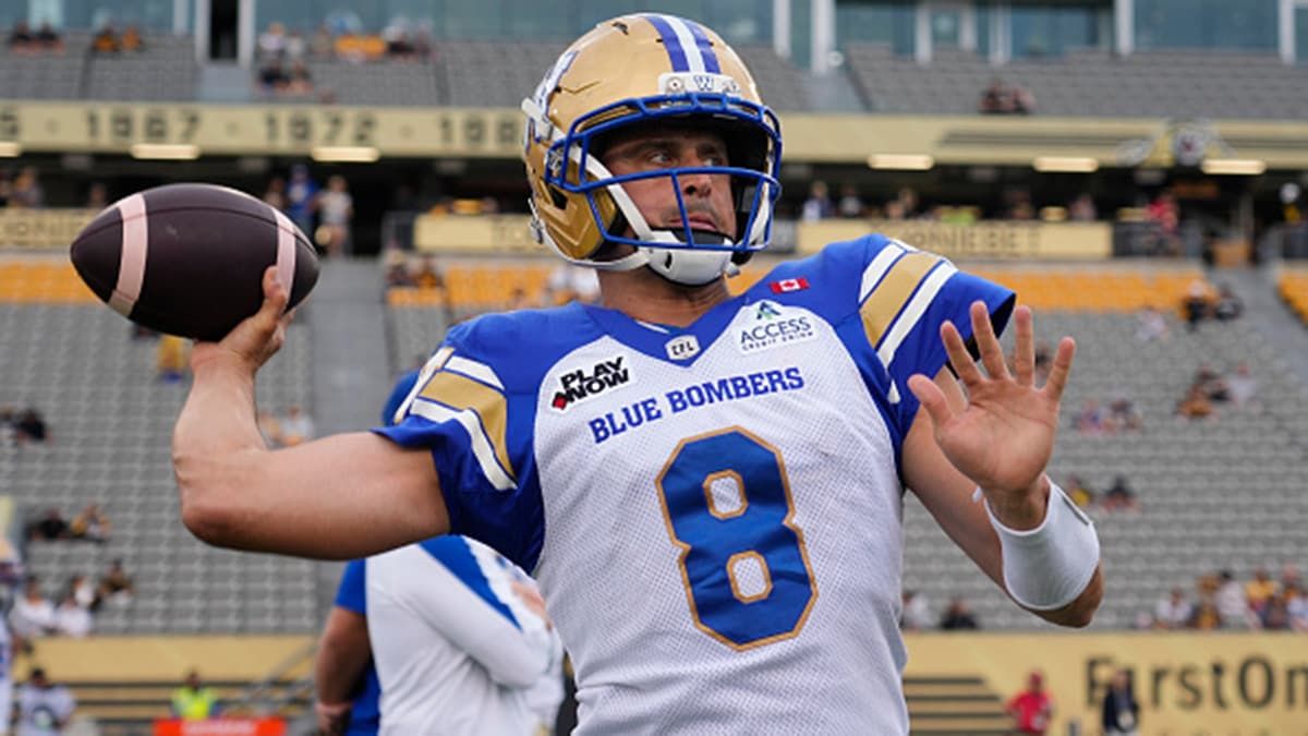 Zach Collaros cleared to start for Blue Bombers in critical playoff chase