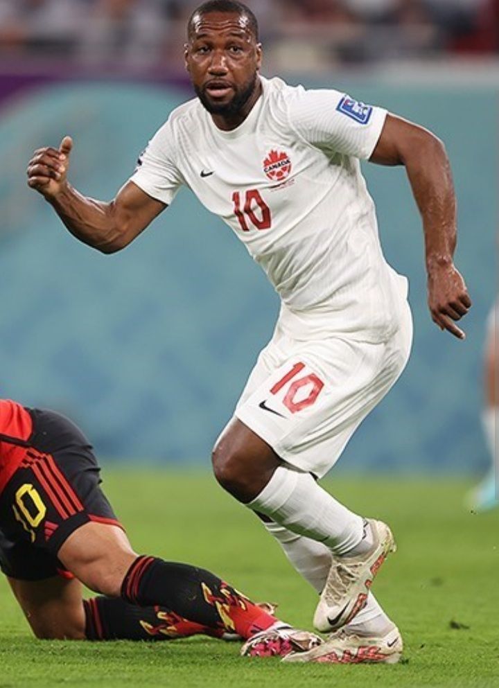 David Hoilett con la nazionale canadese ai Mondiali 2022