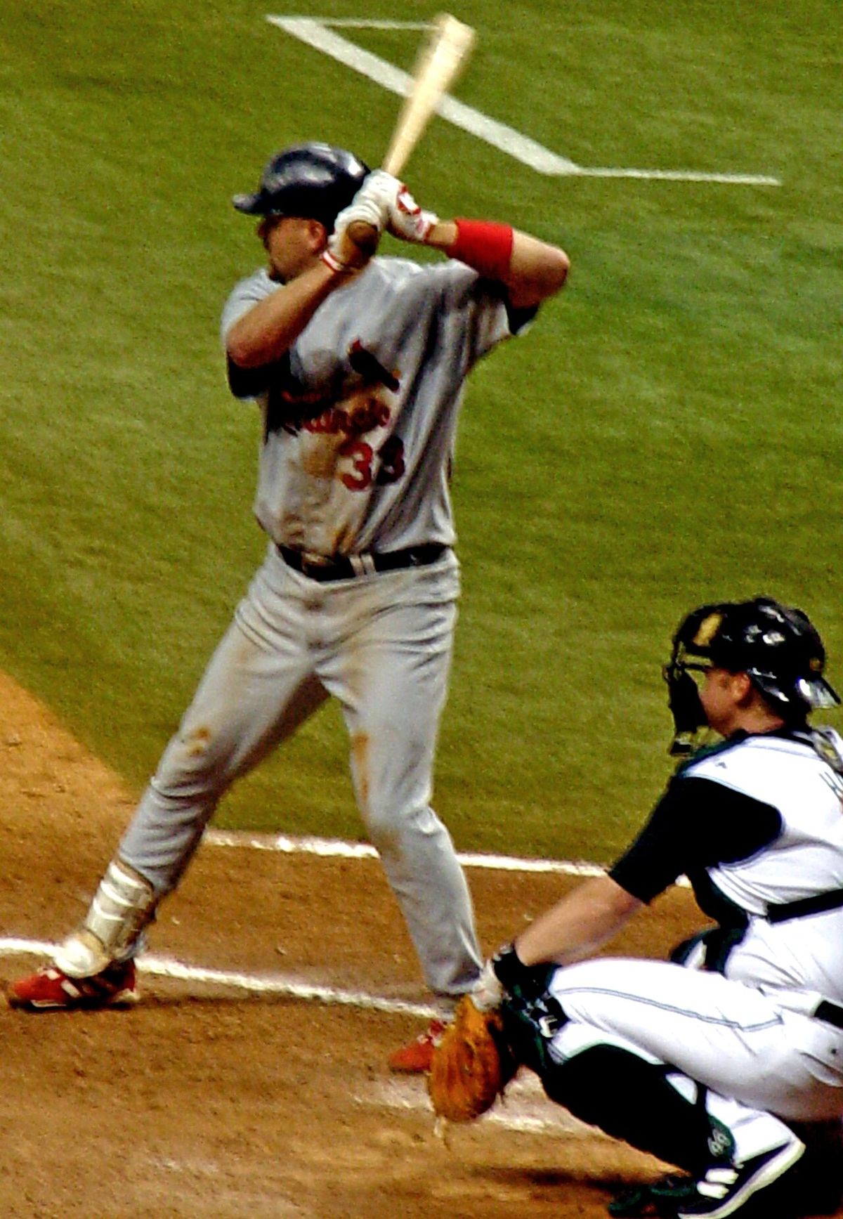 Larry Walker at bat, June 17, 2005. Photo by Googie Man. 18:14, 18 June 2005 . . Googie man . . 1359×1965 (738,762 bytes)