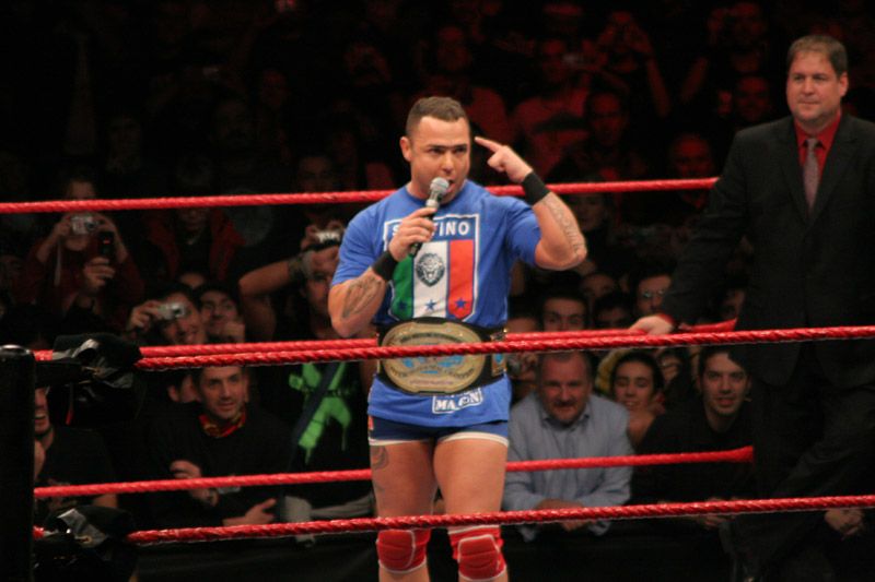 intercontinental champion santino marella in milan,italy