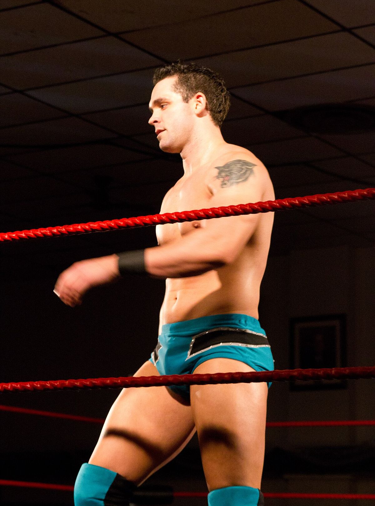 Canadian wrestler Shawn Spears at an TCW independent show in Kitchener, Ontario