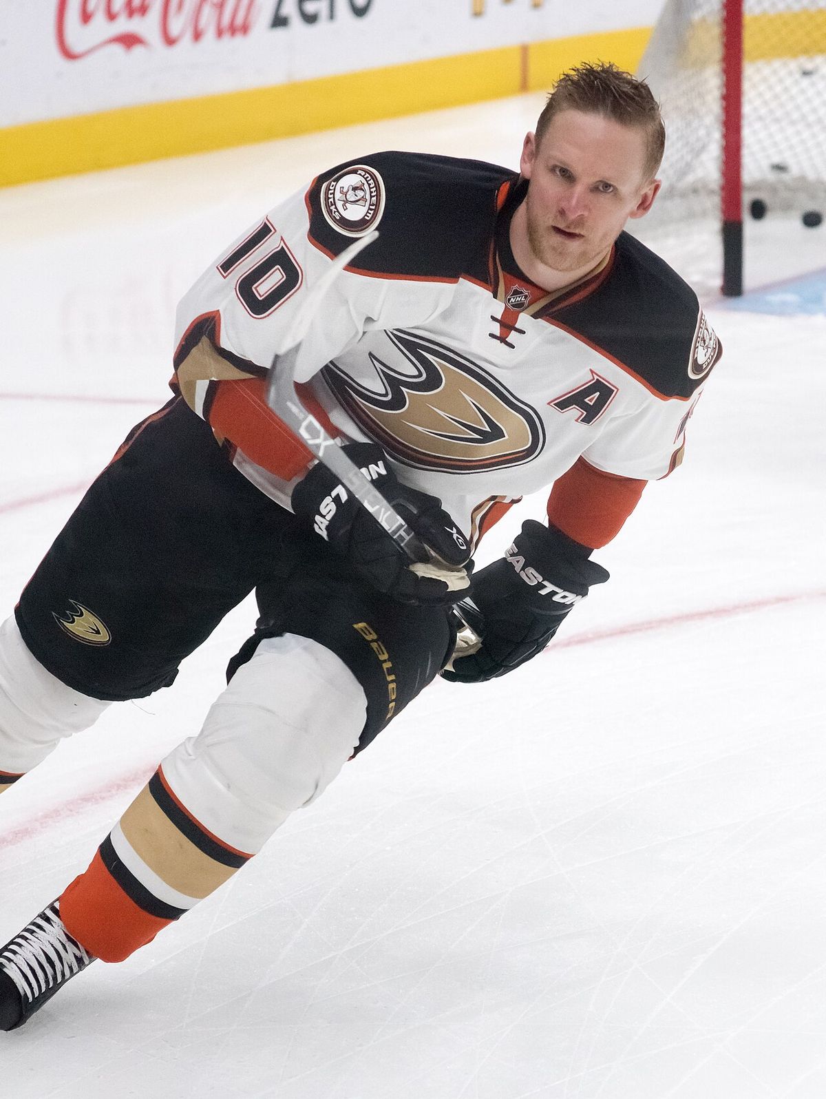 Perry with the Ducks in April 2016