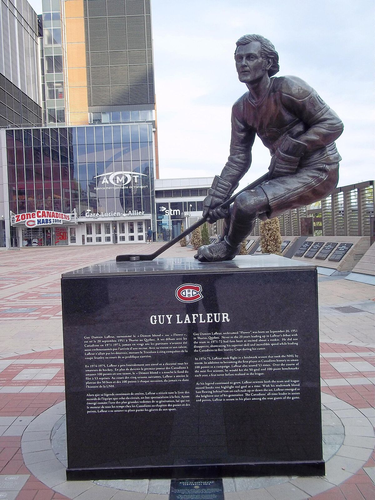 Statue de Guy Lafleur, Centre Bell, Montréal