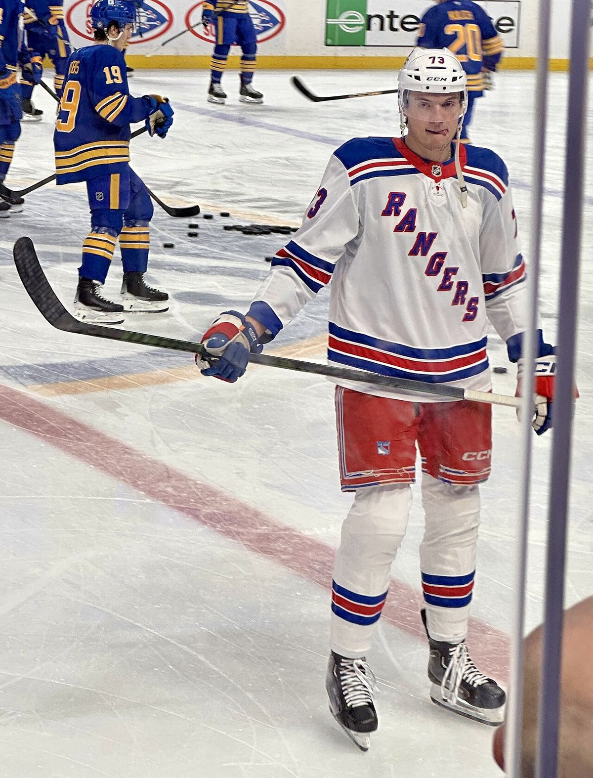 Matt Rempe with the New York Rangers in 2025