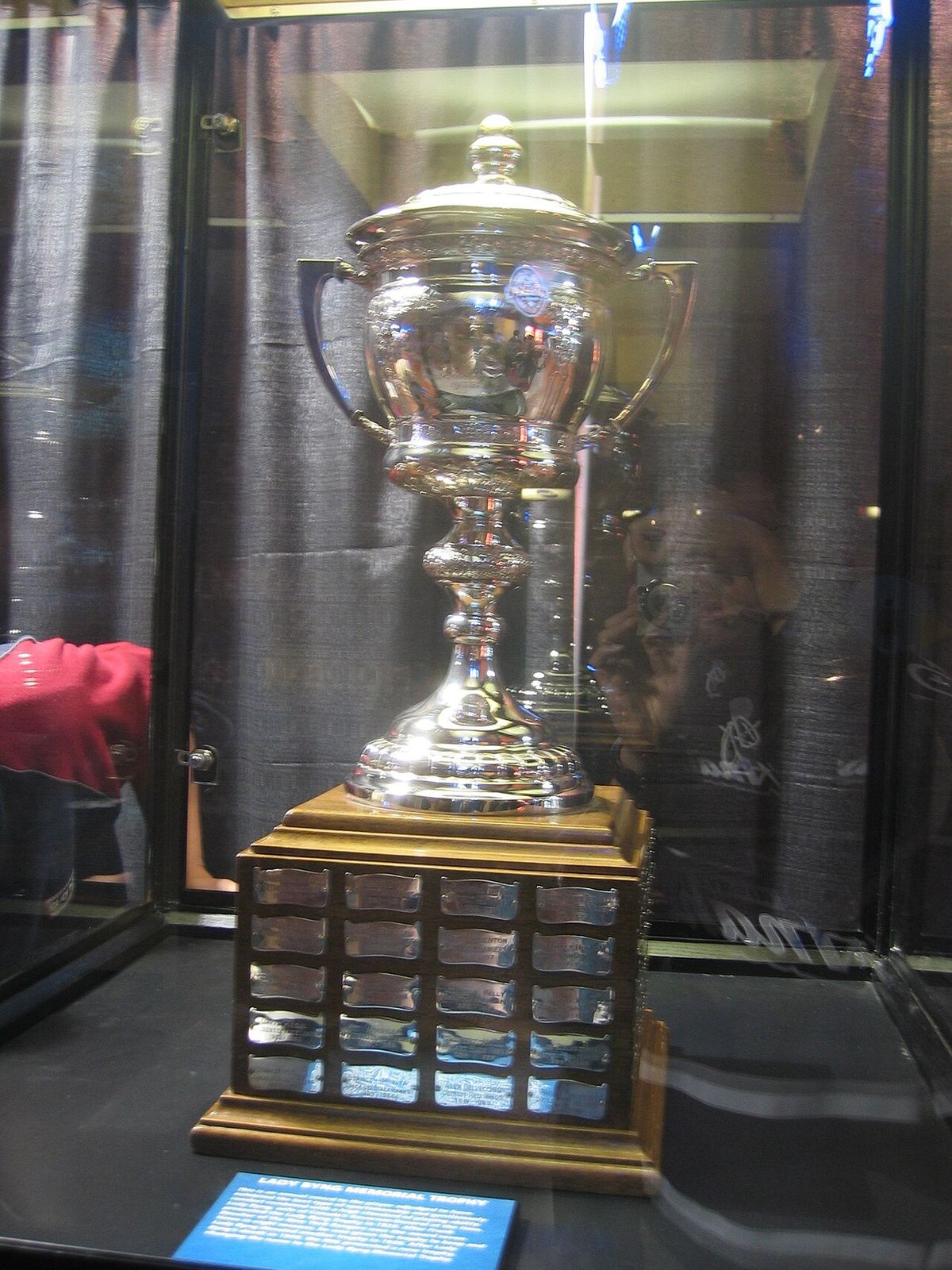 Lady Byng Trophy on display at the 2006 NHL Entry Draft. GM Place, Vancouver, BC, Canada.