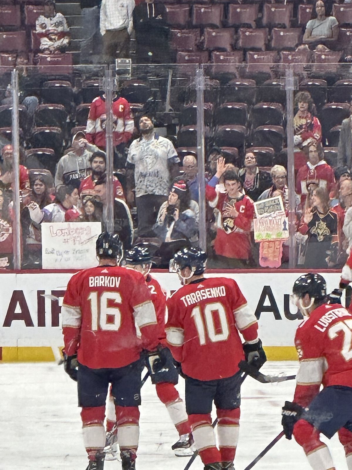 Tarasenko along with Alexander Barkov and the Florida Panthers