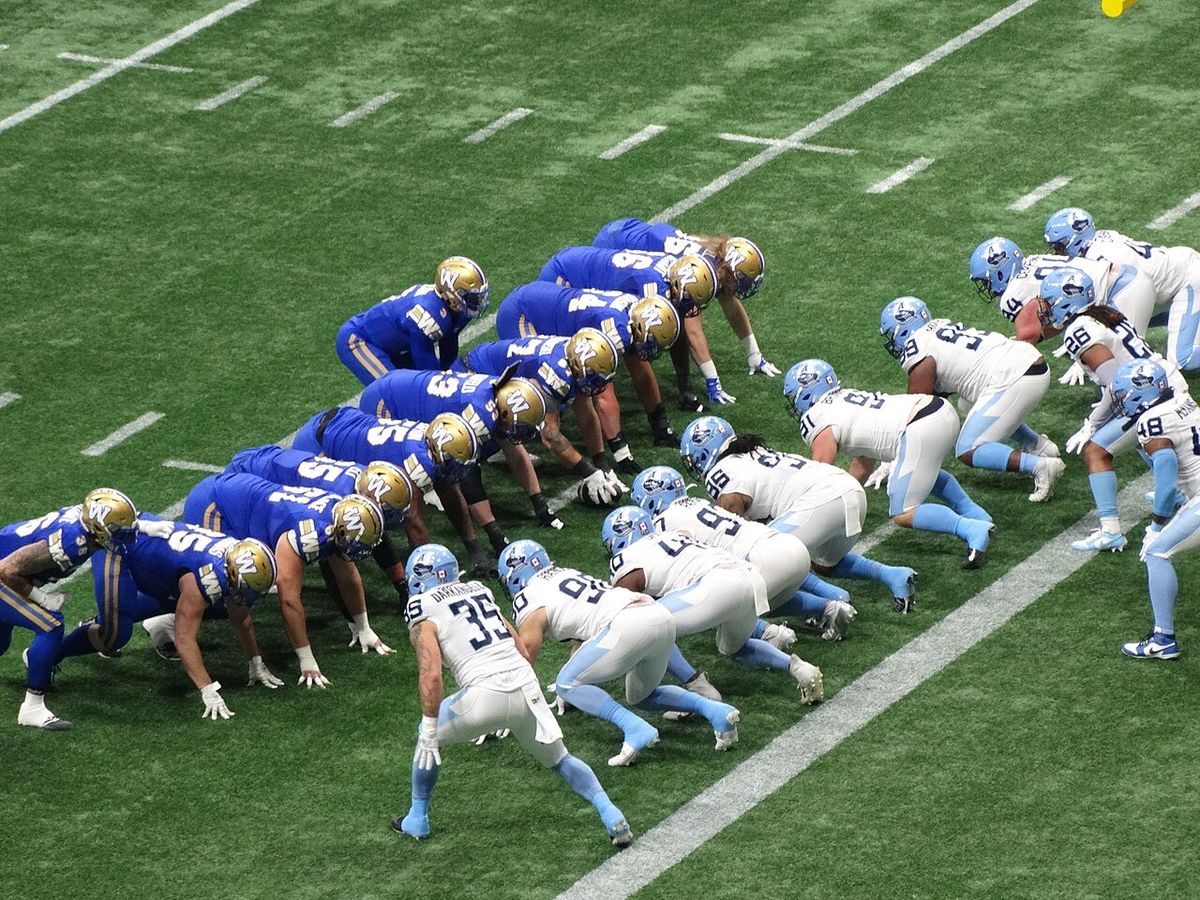 The Toronto Argonauts played against the Winnipeg Blue Bombers in the 111th Grey Cup championship game in Vancouver.
