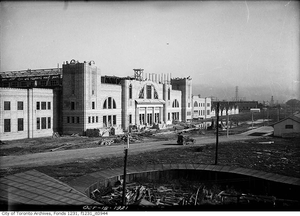 View of Coliseum complex under construction 1921