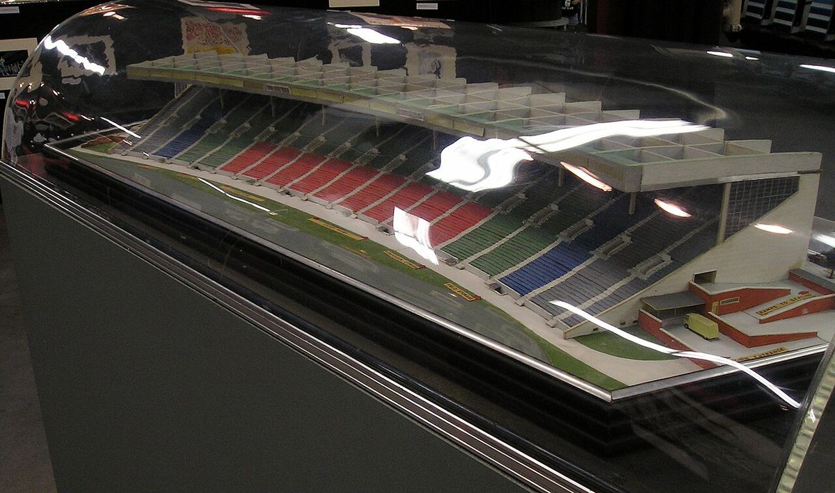 Original architectural model of the fourth (and last) Exhibition Stadium, built in the late 1940s. On display at a special exhibit commemora