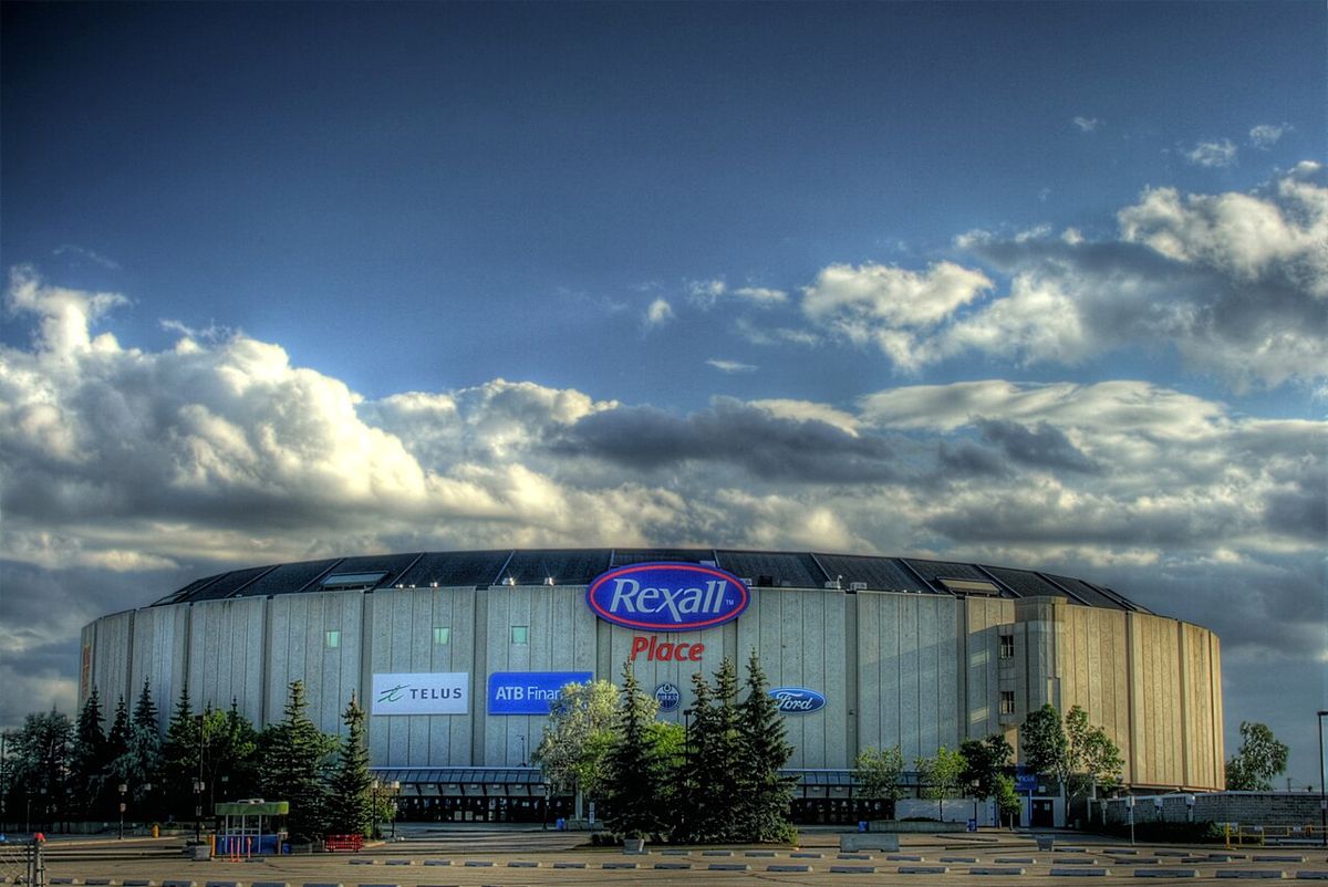 The Rexall Place arena in Edmonton, Alberta, Canada.
