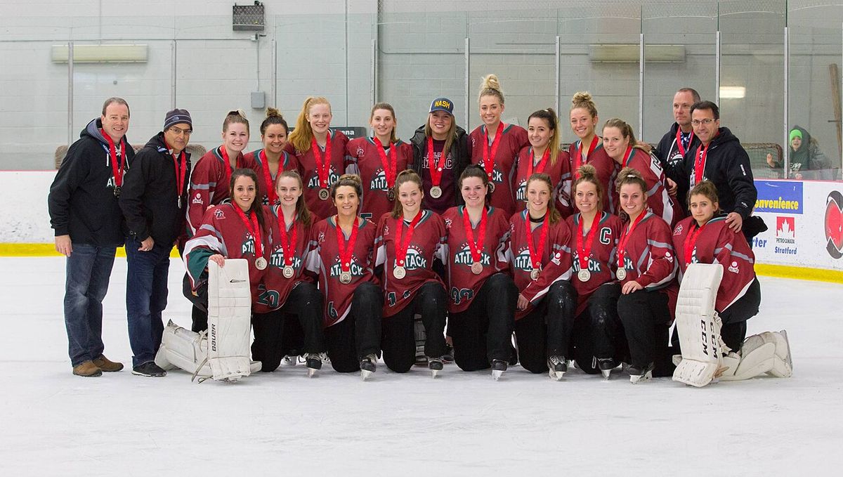 The defending champion from 2018 in the Canadian NRL (National Ringette League) Atlantic Attack wins the silver medal at the 2019 championsh