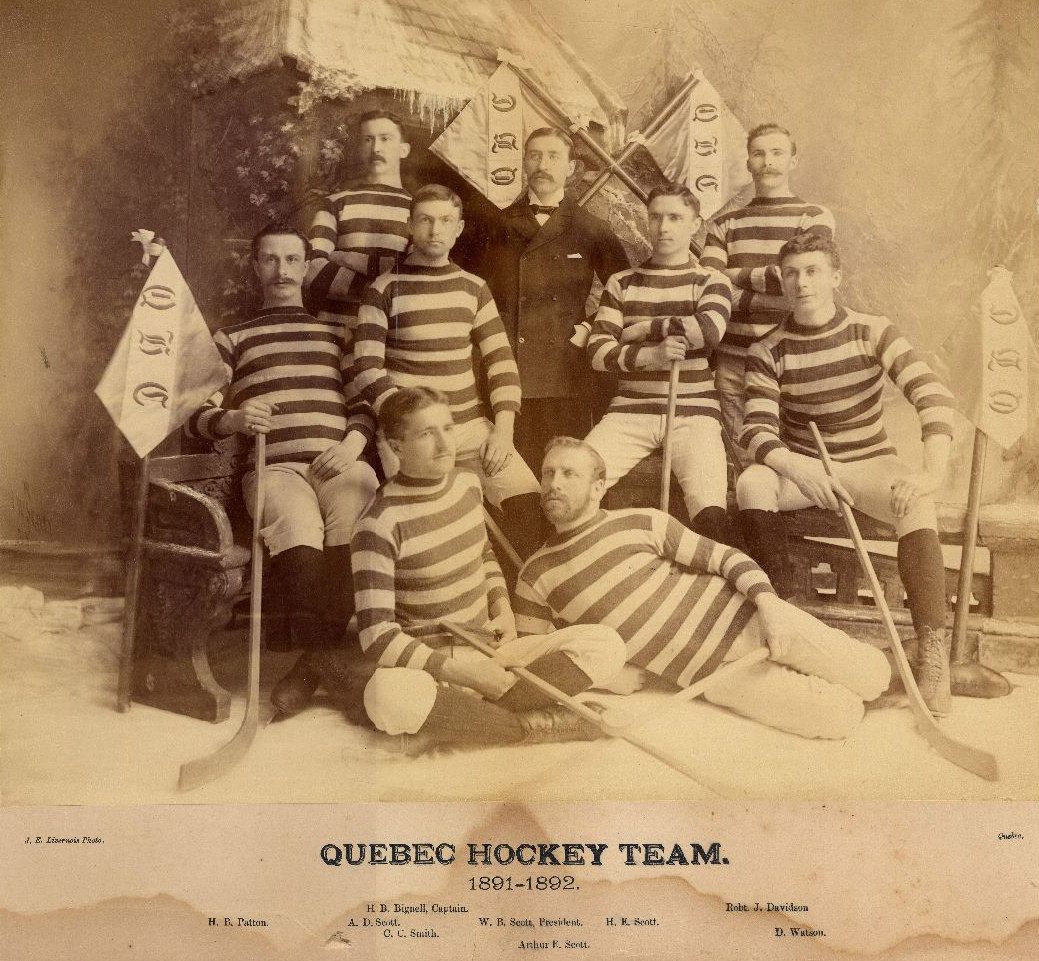 Quebec Hockey Club of the Amateur Hockey Association of Canada (AHAC) in 1891–92.