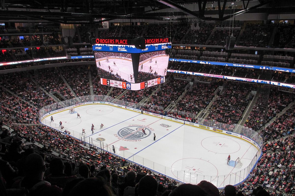 The first pre-season game for the Edmonton Oilers at Rogers Place.