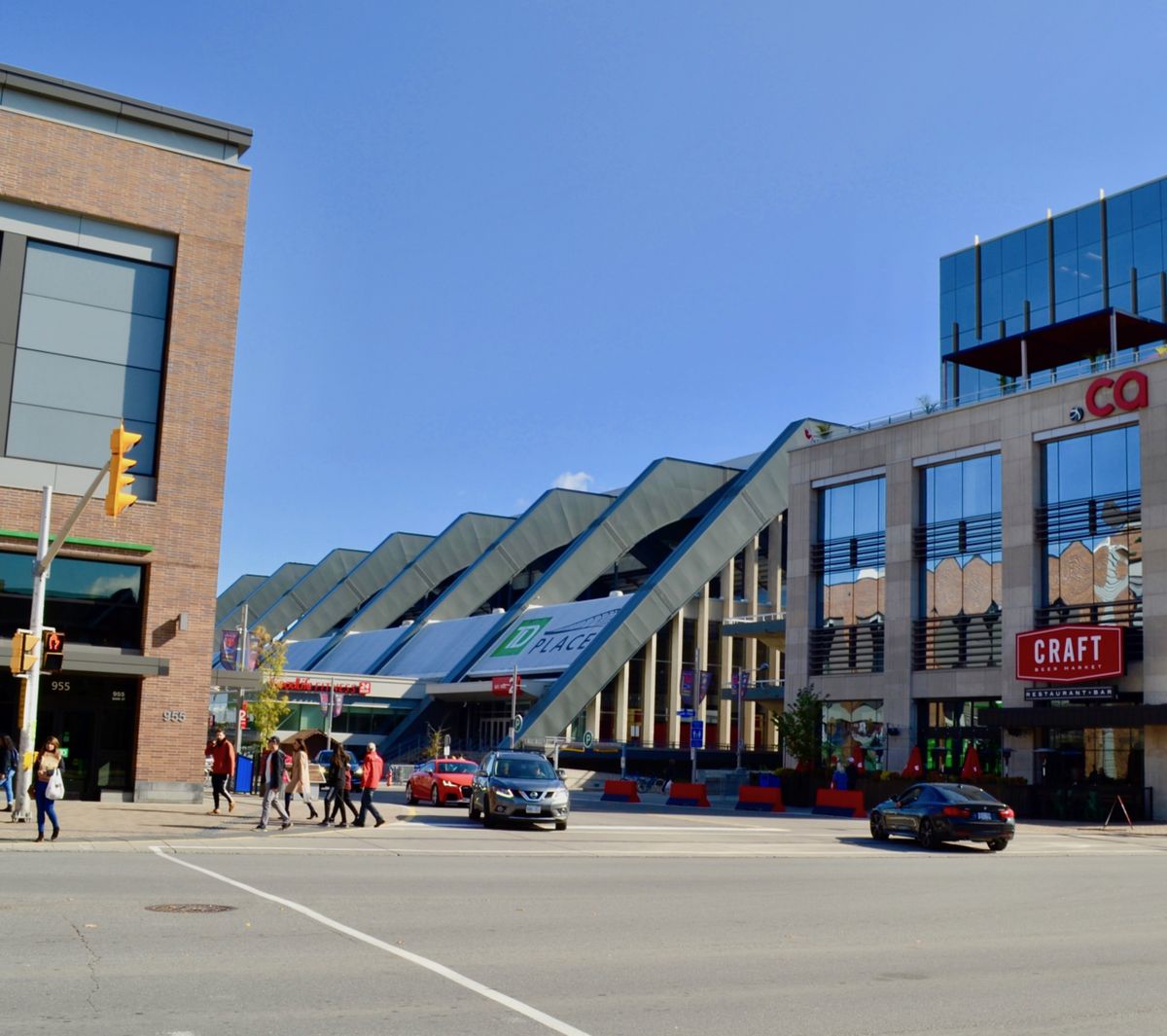 View of TD Place Area from Bank Street, mid-October 2019