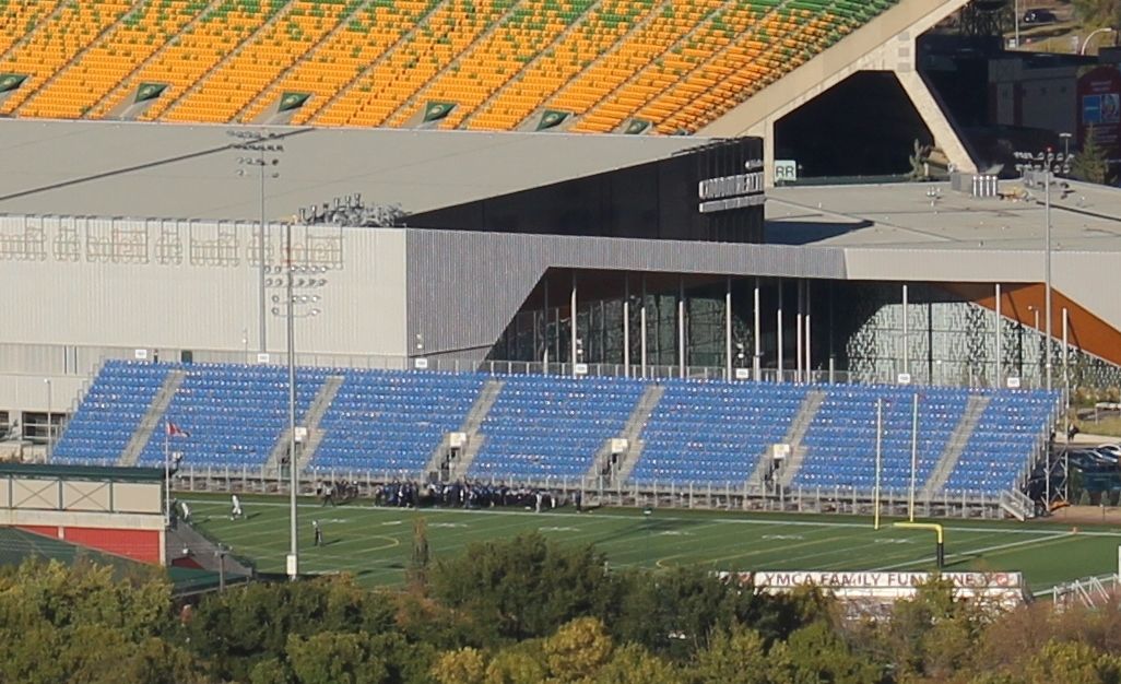 Clarke Field, home of FC Edmonton, a soccer team in Edmonton, Alberta, Canada