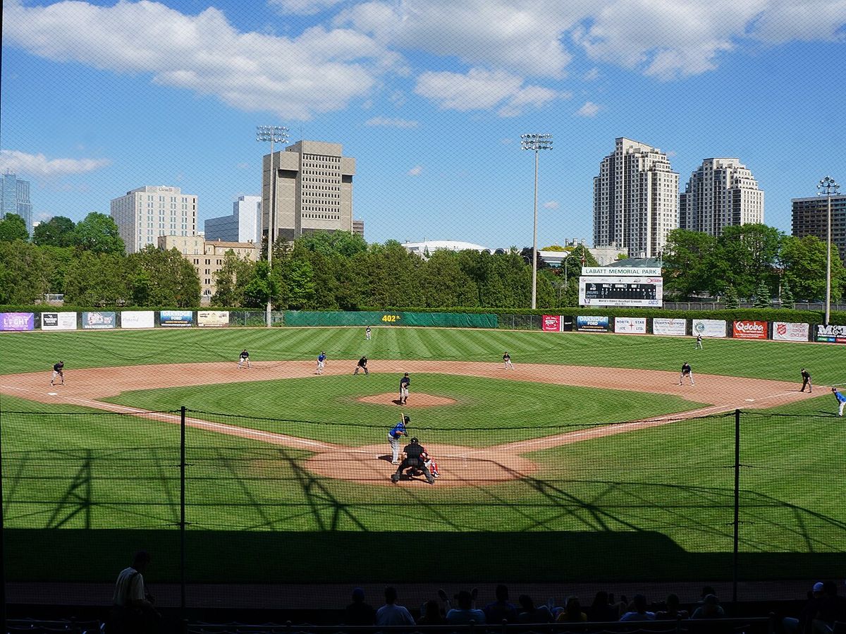 View from behind home plate, Labatt Memorial Park - London, ON