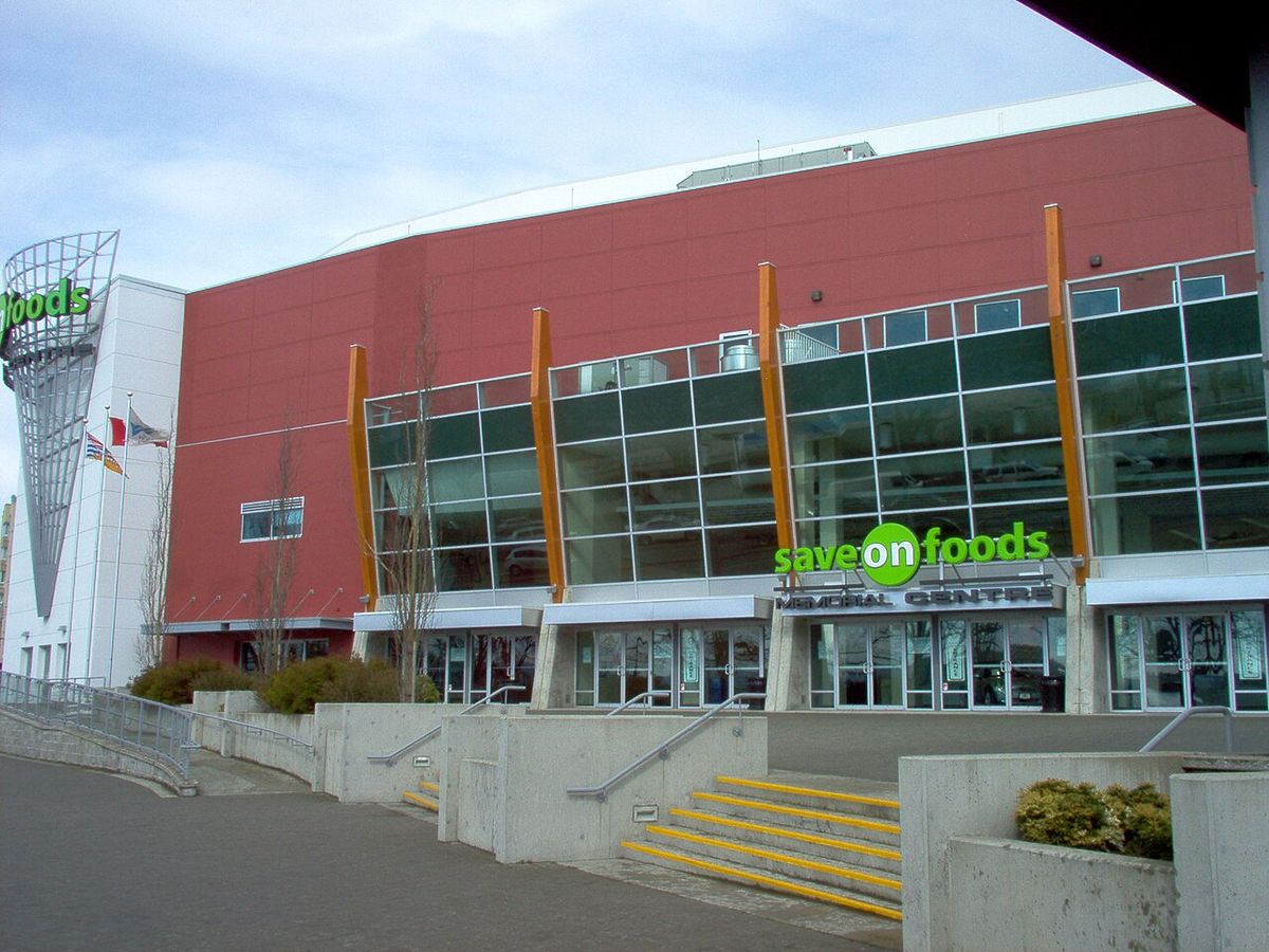 Exterior shot of the Save on Foods Memorial Centre in Victoria, BC.