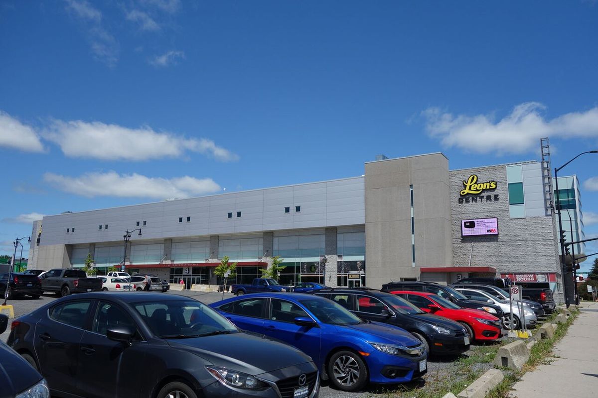 Exterior of Leon's Centre in Kingston, Ontario.