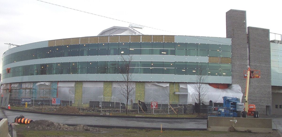 Construction photo of the Kingston Sports and Entertainment Centre